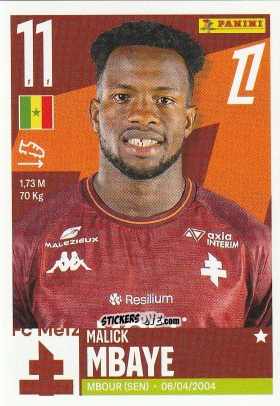 Cromo Malick Mbaye - Foot Ligue 1 2025-2026
 n. 303 - Panini