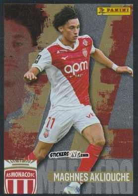 Cromo Maghnes Akliouche (Maestro) - Foot Ligue 1 2025-2026
 n. 308 - Panini