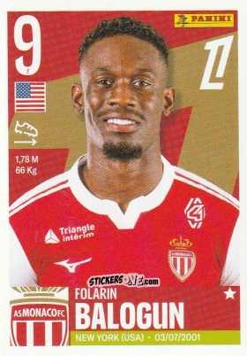 Cromo Folarin Balogun - Foot Ligue 1 2025-2026
 n. 329 - Panini