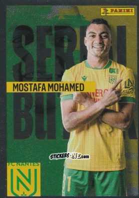 Figurina Mostafa Mohamed (Serial Buteur) - Foot Ligue 1 2025-2026
 n. 337 - Panini