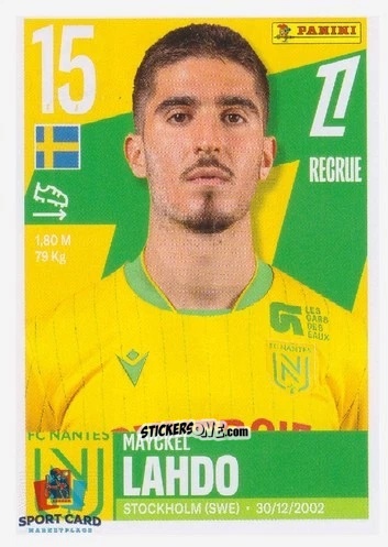 Cromo Mayckel Lahdo - Foot Ligue 1 2025-2026
 n. 360 - Panini