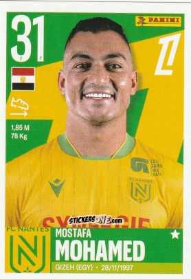 Figurina Mostafa Mohamed - Foot Ligue 1 2025-2026
 n. 361 - Panini