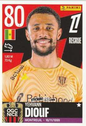 Figurina Yehvann Diouf - Foot Ligue 1 2025-2026
 n. 374 - Panini