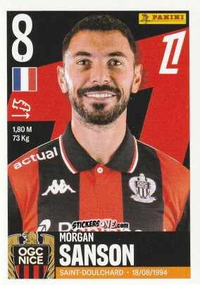 Figurina Morgan Sanson - Foot Ligue 1 2025-2026
 n. 387 - Panini