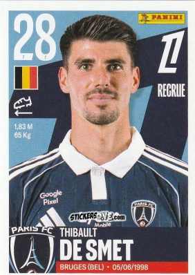 Figurina Thibault De Smet - Foot Ligue 1 2025-2026
 n. 405 - Panini