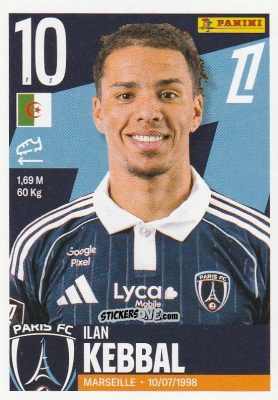 Sticker Ilan Kebbal - Foot Ligue 1 2025-2026
 n. 413 - Panini
