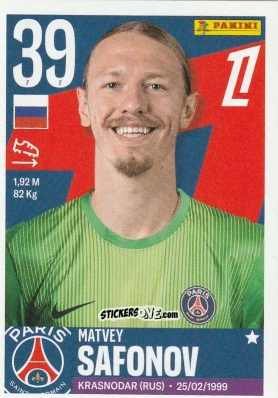 Figurina Matvey Safonov - Foot Ligue 1 2025-2026
 n. 431 - Panini