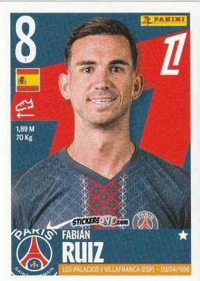 Cromo Fabián Ruiz - Foot Ligue 1 2025-2026
 n. 443 - Panini