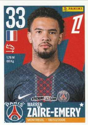 Sticker Warren Zaïre-Emery - Foot Ligue 1 2025-2026
 n. 445 - Panini