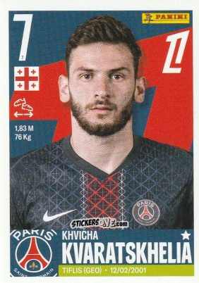 Sticker Khvicha Kvaratskhelia - Foot Ligue 1 2025-2026
 n. 449 - Panini