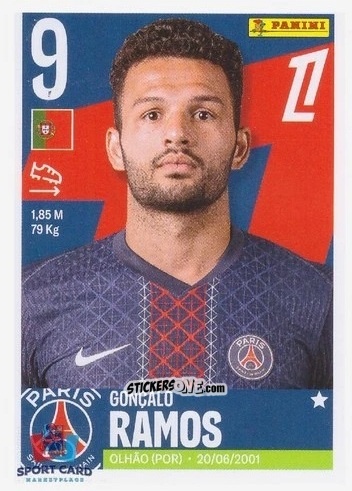 Cromo Gonçalo Ramos - Foot Ligue 1 2025-2026
 n. 451 - Panini