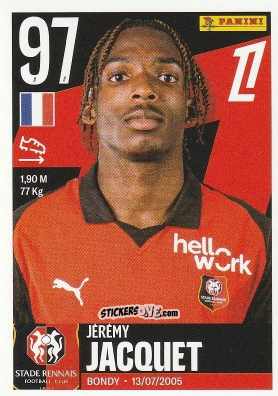 Sticker Jérémy Jacquet - Foot Ligue 1 2025-2026
 n. 470 - Panini