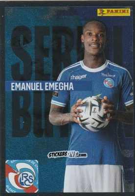 Figurina Emanuel Emegha (Serial Buteur) - Foot Ligue 1 2025-2026
 n. 489 - Panini