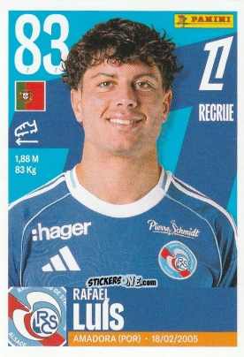 Figurina Rafael Luís - Foot Ligue 1 2025-2026
 n. 505 - Panini