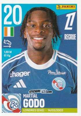 Cromo Martial Godo - Foot Ligue 1 2025-2026
 n. 511 - Panini