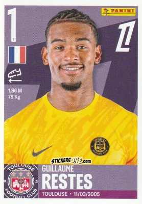 Sticker Guillaume Restes - Foot Ligue 1 2025-2026
 n. 521 - Panini