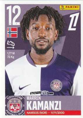 Sticker Warren Kamanzi - Foot Ligue 1 2025-2026
 n. 523 - Panini