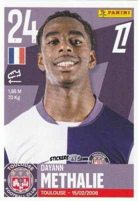 Sticker Dayann Methalie - Foot Ligue 1 2025-2026
 n. 525 - Panini