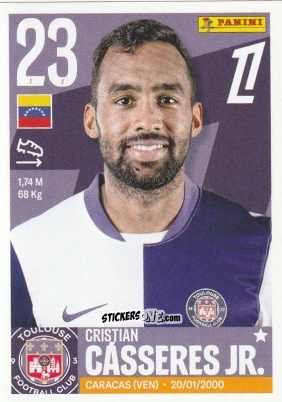 Sticker Cristian Cásseres Jr. - Foot Ligue 1 2025-2026
 n. 528 - Panini