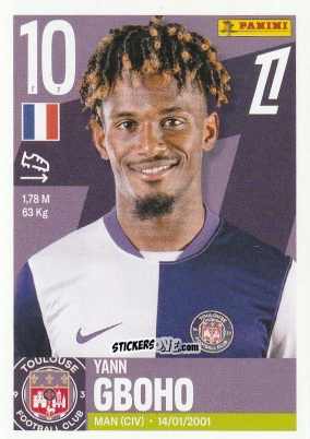Sticker Yann Gboho - Foot Ligue 1 2025-2026
 n. 538 - Panini