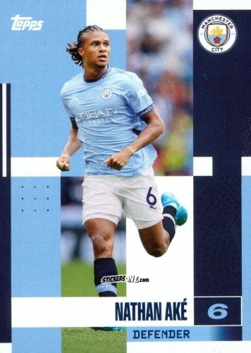 Cromo Nathan Aké - Manchester City 2024-2025 Team Set
 n. 7 - Topps