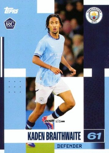 Figurina Kaden Braithwaite - Manchester City 2024-2025 Team Set
 n. 10 - Topps