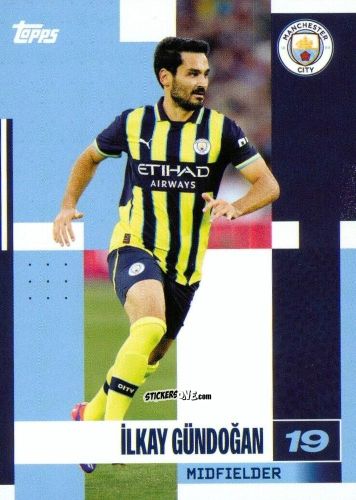 Sticker İlkay Gündoğan - Manchester City 2024-2025 Team Set
 n. 11 - Topps
