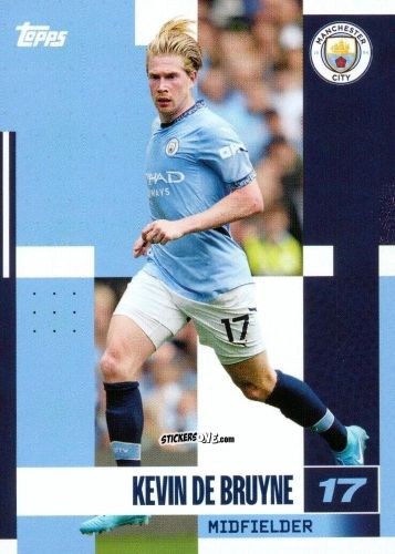 Figurina Kevin de Bruyne - Manchester City 2024-2025 Team Set
 n. 16 - Topps