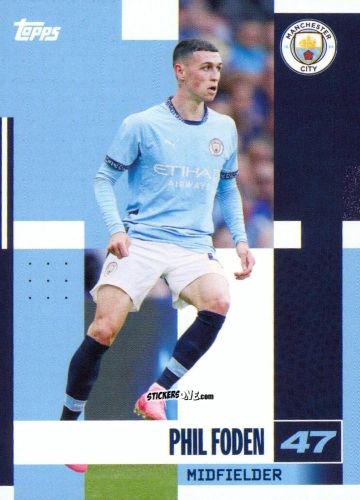 Sticker Phil Foden - Manchester City 2024-2025 Team Set
 n. 18 - Topps