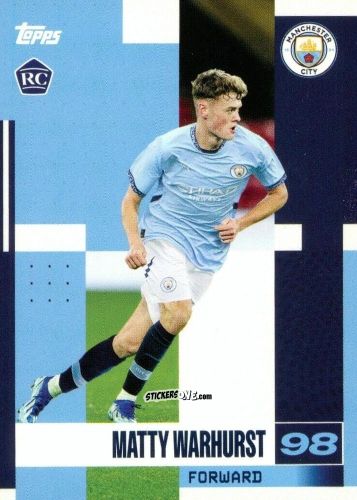 Figurina Matty Warhurst - Manchester City 2024-2025 Team Set
 n. 20 - Topps