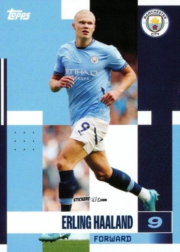 Cromo Erling Haaland - Manchester City 2024-2025 Team Set
 n. 25 - Topps