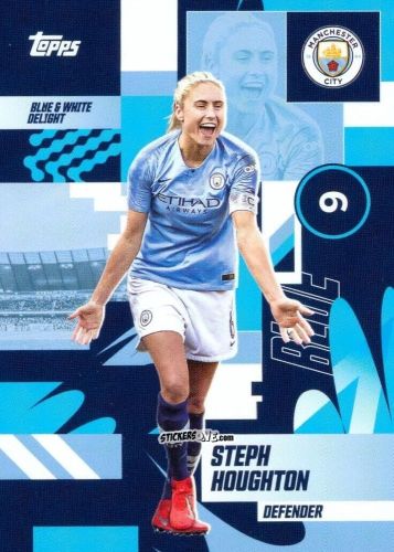 Sticker Steph Houghton - Manchester City 2024-2025 Team Set
 n. 27 - Topps