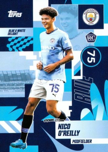 Sticker Nico O'Reilly - Manchester City 2024-2025 Team Set
 n. 35 - Topps
