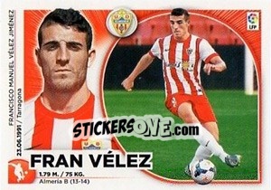 Sticker Fran Velez (6) - Liga Spagnola 2014-2015 - Colecciones ESTE