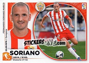 Sticker Soriano (12) - Liga Spagnola 2014-2015 - Colecciones ESTE
