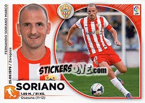 Sticker Soriano (12) - Liga Spagnola 2014-2015 n. 12 - Colecciones ESTE