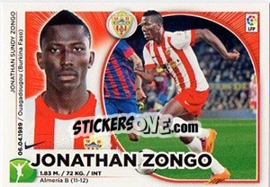 Sticker Jonathan Zongo (15) - Liga Spagnola 2014-2015 n. 15 - Colecciones ESTE