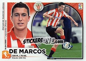 Sticker De Marcos (8) - Liga Spagnola 2014-2015 n. 38 - Colecciones ESTE