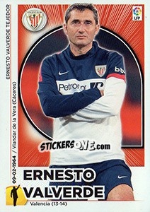 Figurina Entrenador Athletic Club - Ernesto Valverde (22) - Liga Spagnola 2014-2015 - Colecciones ESTE