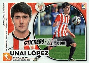 Cromo Unai Lopez (14 BIS) - Liga Spagnola 2014-2015 - Colecciones ESTE