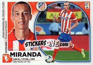 Sticker Miranda (4) - Liga Spagnola 2014-2015 n. 64 - Colecciones ESTE