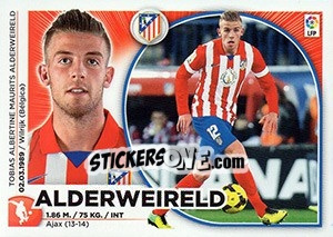 Sticker Alderweireld (6) - Liga Spagnola 2014-2015 n. 66 - Colecciones ESTE