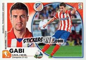 Sticker Gabi (9) - Liga Spagnola 2014-2015 - Colecciones ESTE