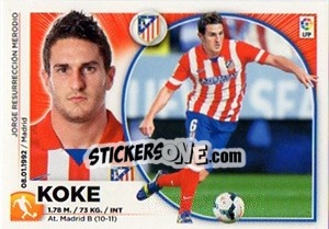 Sticker Koke (10) - Liga Spagnola 2014-2015 n. 70 - Colecciones ESTE