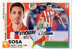 Sticker Jose Sosa (12) - Liga Spagnola 2014-2015 n. 72 - Colecciones ESTE