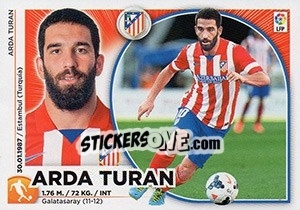 Sticker Arda Turan (13) - Liga Spagnola 2014-2015 n. 73 - Colecciones ESTE