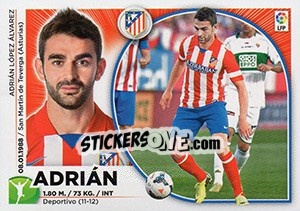 Sticker Adrian Lopez (17) - Liga Spagnola 2014-2015 - Colecciones ESTE