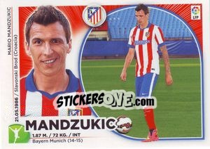 Sticker Mandzukic (18) - Liga Spagnola 2014-2015 - Colecciones ESTE