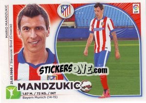Sticker Mandzukic (18) - Liga Spagnola 2014-2015 n. 78 - Colecciones ESTE