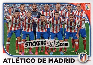 Sticker Atlético de Madrid Equipo (21) - Liga Spagnola 2014-2015 n. 81 - Colecciones ESTE